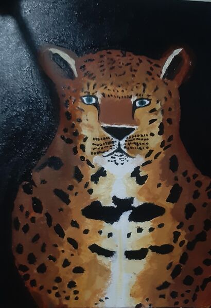 La mirada del leopardo - a Paint Artowrk by Yhara Rodriguez